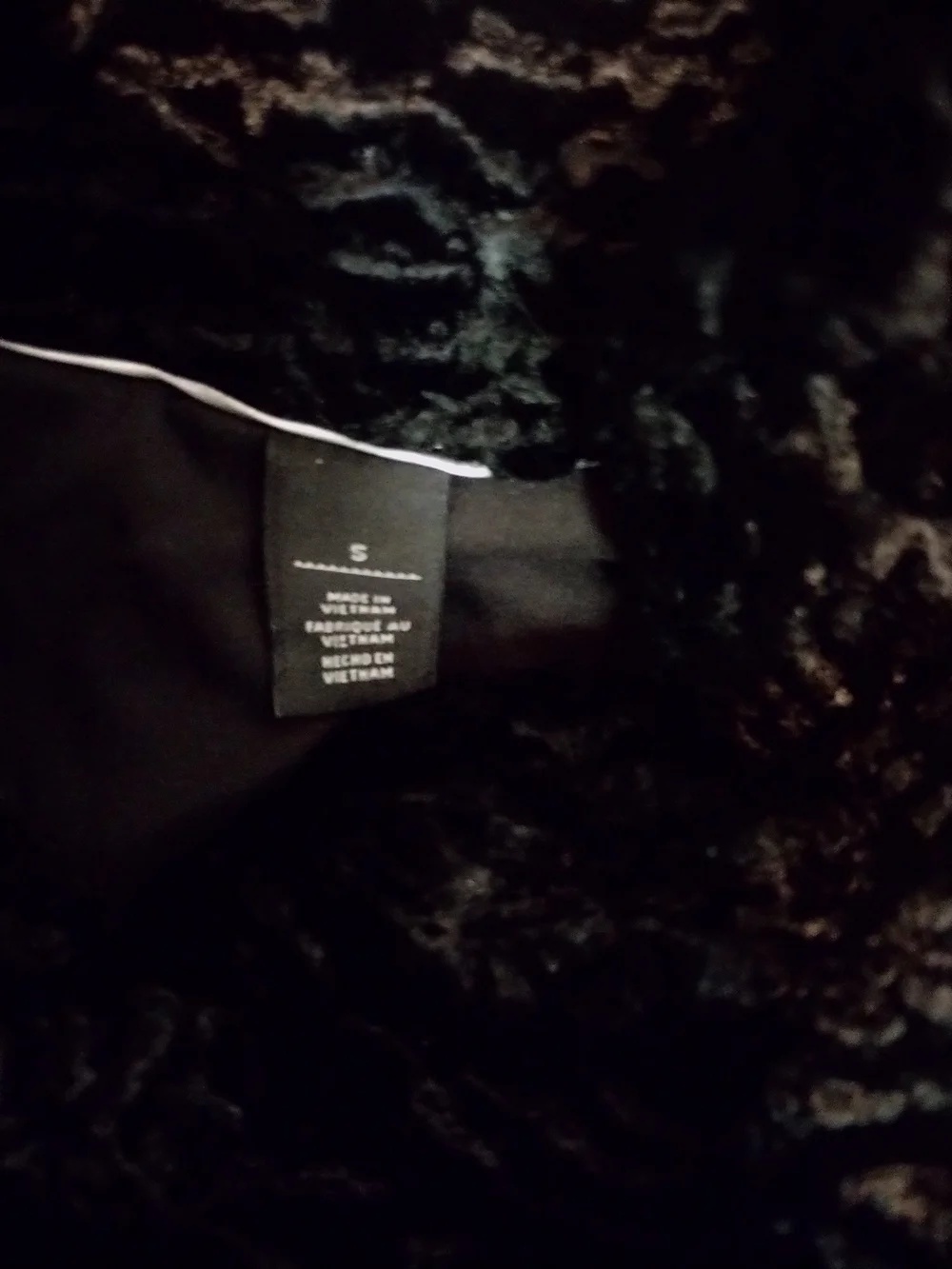 White House Black Market Black Textured Cowl Coat